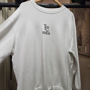 The Boy and The Heron White Graphic Sweatshirt